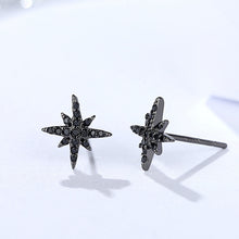 Load image into Gallery viewer, 925 Sterling Silver EIGHT-POINTED STAR Stud Earrings
