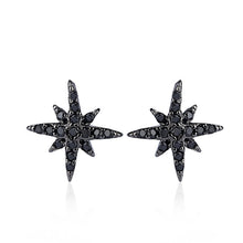 Load image into Gallery viewer, 925 Sterling Silver EIGHT-POINTED STAR Stud Earrings
