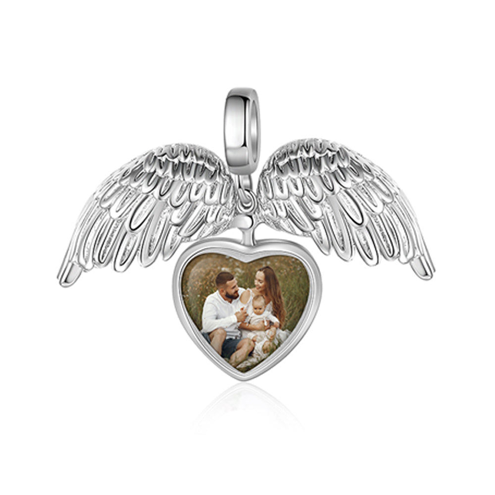 Custom NAPOLI HEART PHOTO Charm