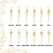 Load image into Gallery viewer, T&amp;B Months Flower Necklace
