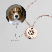 Load image into Gallery viewer, T&amp;B Pet Portrait Name Necklace
