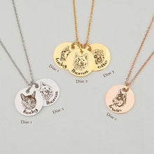 Load image into Gallery viewer, T&amp;B Pet Portrait Name Necklace
