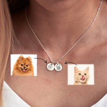 Load image into Gallery viewer, T&amp;B Pet Portrait Name Necklace
