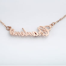 Carica l&#39;immagine nel visualizzatore di Gallery, T&amp;B Full Silver Diamond Name Necklace
