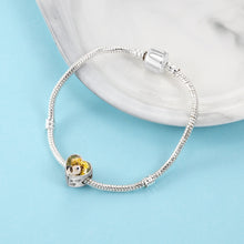 Load image into Gallery viewer, Custom 925 Sterling Silver I LOVE MY DOG PHOTO Bracelet Charm
