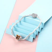 Carica l&#39;immagine nel visualizzatore di Gallery, Ciondolo personalizzato per bracciale FOTO IMPRONTA GATTO in argento sterling 925 personalizzato
