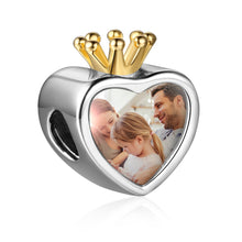 Load image into Gallery viewer, Custom 925 Sterling Silver KING PHOTO Bracelet Charm
