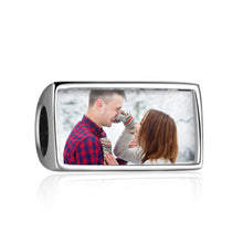 Load image into Gallery viewer, Custom 925 Sterling Silver 16:9  PHOTO Bracelet Charm
