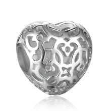 Load image into Gallery viewer, Custom 925 Sterling Silver FOREVER HEART PHOTO Bracelet Charm
