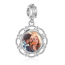 Load image into Gallery viewer, Custom 925 Sterling Silver VINTAGE PHOTO  Bracelet Charm
