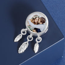 Load image into Gallery viewer, Custom925 Sterling Silver FALLING LEAVES PHOTO Bracelet Charm
