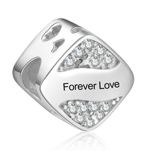 Carica l&#39;immagine nel visualizzatore di Gallery, Custom925 Sterling Silver FOREVER LOVE PHOTO Braccialetto Fascino
