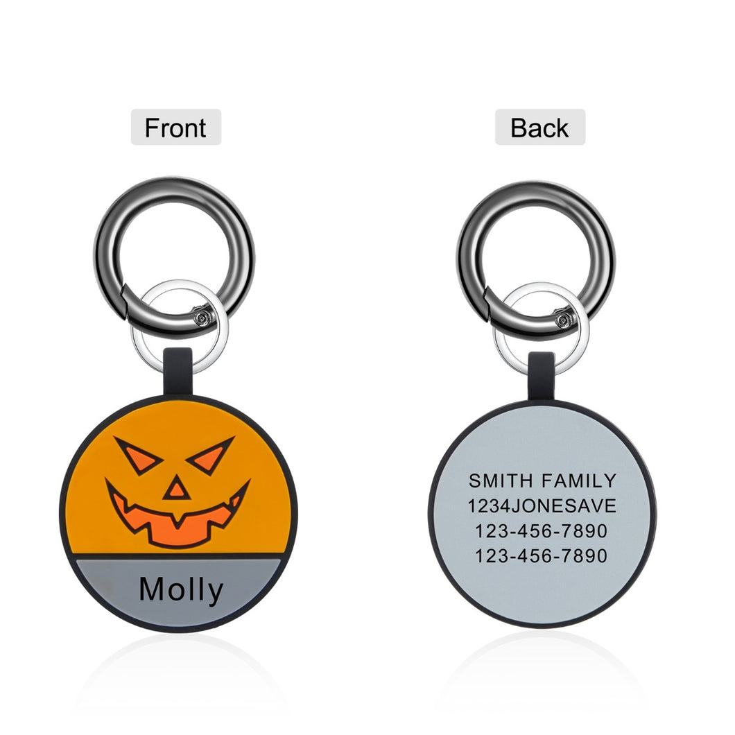 HALLOWEEN🎃 ​​Personalizzato Gel di silice DOG TAG