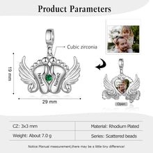 Load image into Gallery viewer, Custom BABY FEET PHOTO Charm
