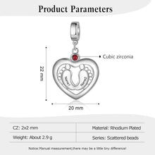 Load image into Gallery viewer, Custom BABY FEET HEART Charm
