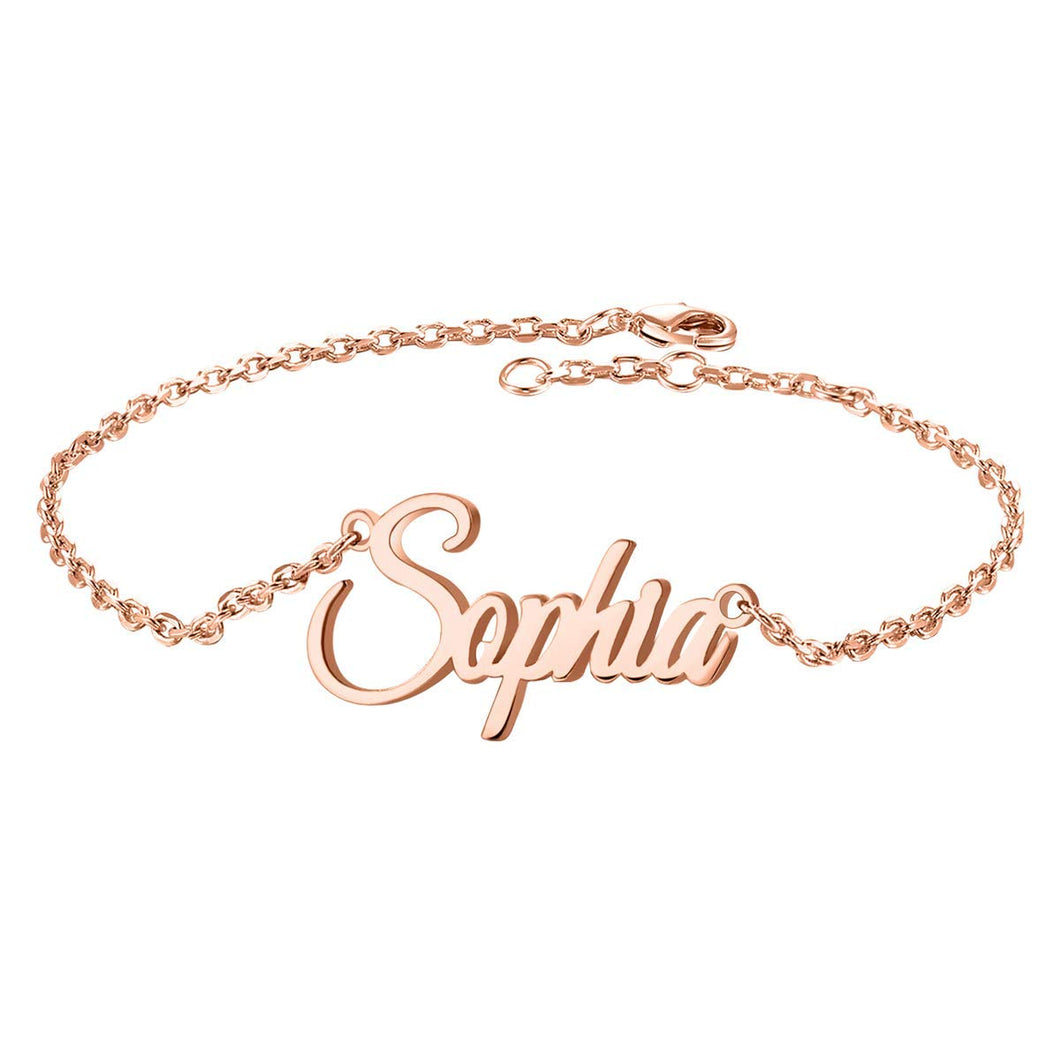 Custom 925 Sterling Silver NAME Bracelet