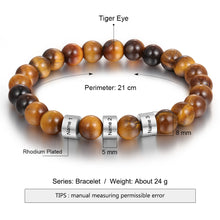 Load image into Gallery viewer, Custom TIGER&#39;S EYE Bracelet
