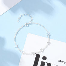 Carica l&#39;immagine nel visualizzatore di Gallery, Braccialetto personalizzato in argento sterling 925 con lettera dell&#39;alfabeto
