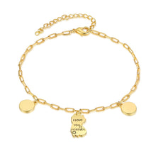 Load image into Gallery viewer, Custom Birthstone/Name  CAT Gold/White/Rose Plated Bracelet
