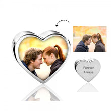 Load image into Gallery viewer, Custom 925 Sterling Silver ROME HEART PHOTO Charm
