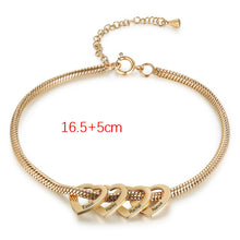 Carica l&#39;immagine nel visualizzatore di Gallery, Bracciale personalizzato IPOALLERGENICO E IN ACCIAIO INOSSIDABILE (fino a 6) CUORE G/W/R placcato
