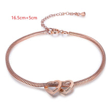 Carica l&#39;immagine nel visualizzatore di Gallery, Bracciale personalizzato IPOALLERGENICO E IN ACCIAIO INOSSIDABILE (fino a 6) CUORE G/W/R placcato
