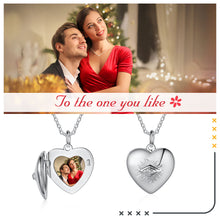 Load image into Gallery viewer, Custom 925 Sterling Silver ENGRAVING HEART PHOTO Necklace
