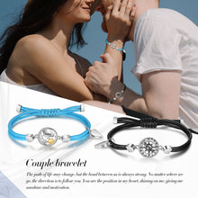 Load image into Gallery viewer, Custom HYPOALLERGENIC &amp; STAINLESS STEEL MAGNETITE COUPLE (2) Bracelet
