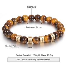 Load image into Gallery viewer, Custom TIGER&#39;S EYE Bracelet
