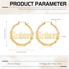 Load image into Gallery viewer, Custom NAME HOOP Earrings
