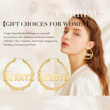 Load image into Gallery viewer, Custom NAME HOOP Earrings
