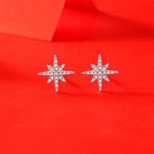 Load image into Gallery viewer, 925 Sterling Silver MOISSANITE STAR Earrings
