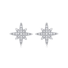 Load image into Gallery viewer, 925 Sterling Silver MOISSANITE STAR Earrings
