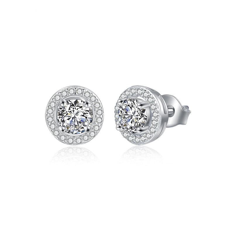 925 Sterling Silver MOISSANITE FIRENZE Earrings