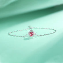 Load image into Gallery viewer, 925 Sterling Silver Pink Moissanite Bracelet
