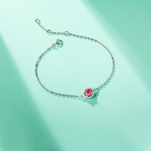 Carica l&#39;immagine nel visualizzatore di Gallery, Bracciale in Argento 925 con Moissanite Rosa
