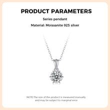 Carica l&#39;immagine nel visualizzatore di Gallery, Collana in moissanite in argento sterling 925
