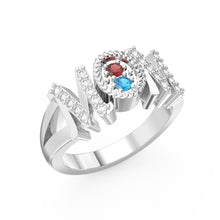 Load image into Gallery viewer, Custom 925 Sterling Silver FASHION MOM  Ring
