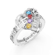 Carica l&#39;immagine nel visualizzatore di Gallery, Anello FALL IN LOVE personalizzato in argento sterling 925
