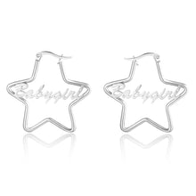 Load image into Gallery viewer, Custom STAR NAME Gold/White/Rose Gold Plated Earrings
