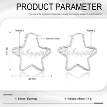 Load image into Gallery viewer, Custom STAR NAME Gold/White/Rose Gold Plated Earrings
