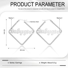 Load image into Gallery viewer, Custom RHOMBUS NAME Earring
