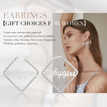 Load image into Gallery viewer, Custom RHOMBUS NAME Earring
