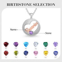 Load image into Gallery viewer, Custom 925 Sterling Silver NAME HEART Necklace
