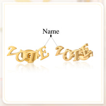 Load image into Gallery viewer, Custom NAME HYPOALLERGENIC &amp; STAINLESS Earring
