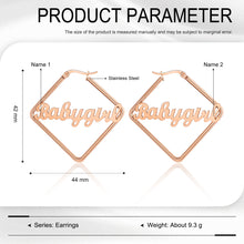 Carica l&#39;immagine nel visualizzatore di Gallery, Orecchino NOME ROMBO personalizzato
