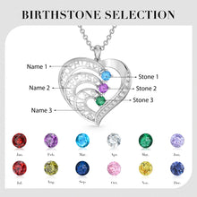 Load image into Gallery viewer, Custom 925 Sterling Silver TRILOGY HEART Necklace
