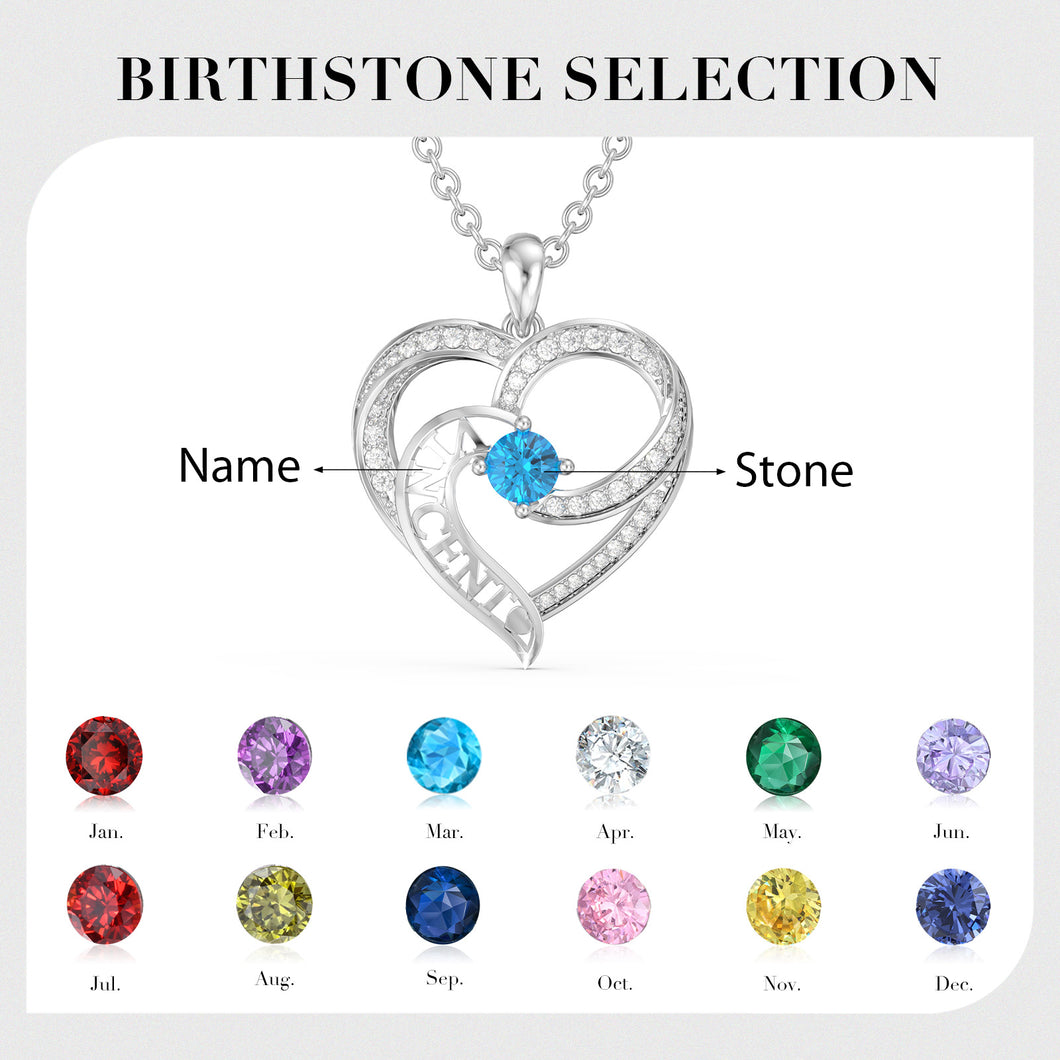 Collana CUORE TRILOGY personalizzata in argento sterling 925