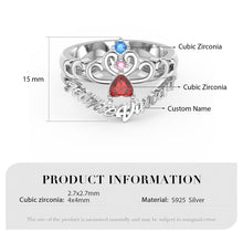 Load image into Gallery viewer, Custom 925 Sterling Silver DAENERYS QUEEN Ring
