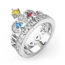 Load image into Gallery viewer, Custom 925 Sterling Silver THE QUEEN Ring
